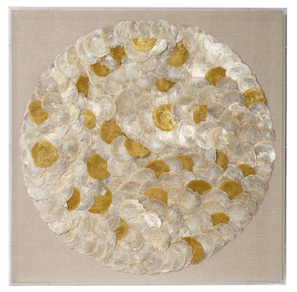 Jamie Young Tahiti Shell Cream Wall Art