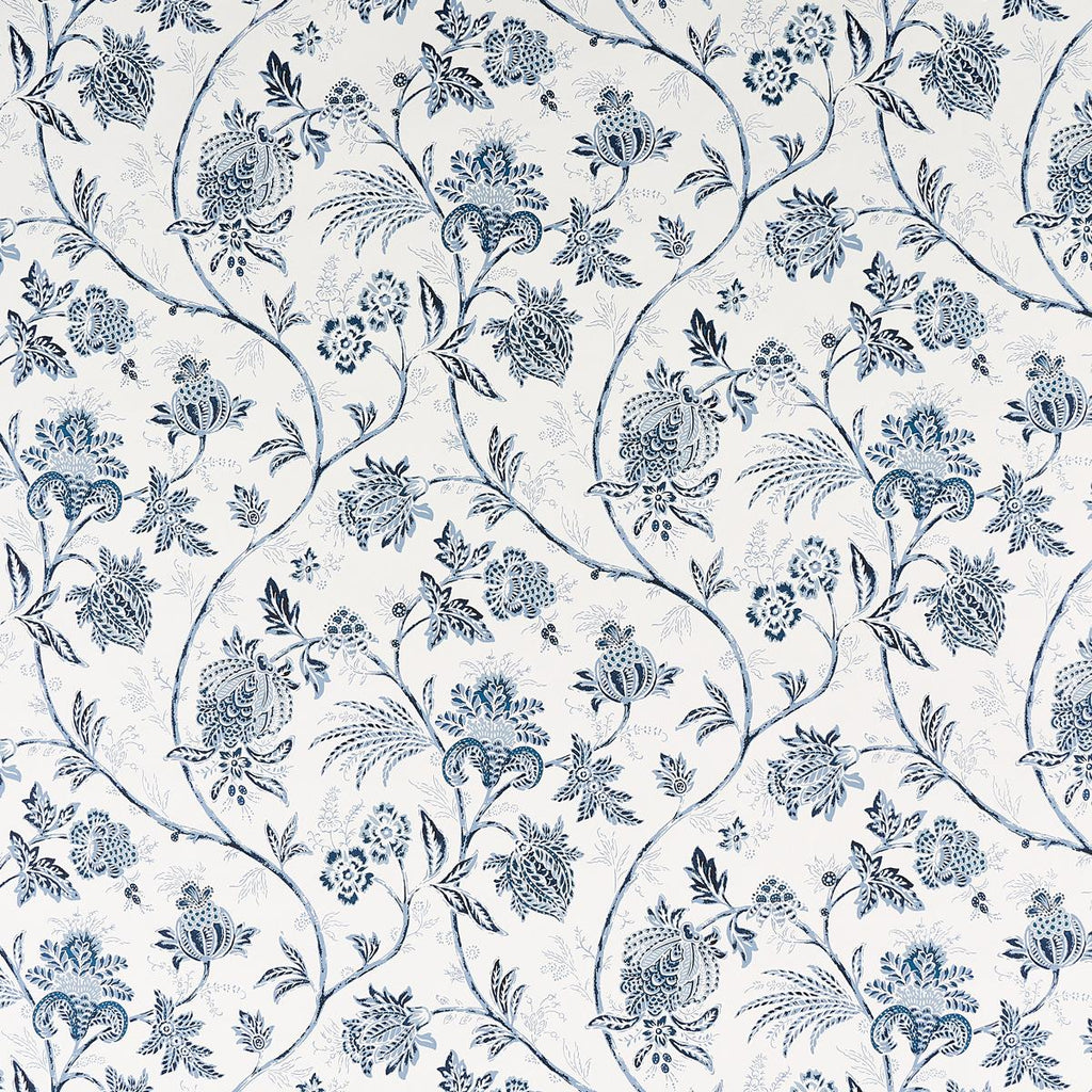 Schumacher Chinoiserie Vine Cobalt Wallpaper