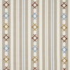 Schumacher Rhodes Stripe Neutral Fabric