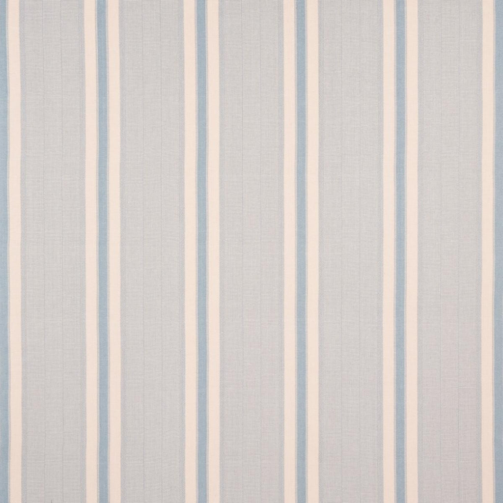 Schumacher Ipala Hand Woven Stripe Sky Fabric