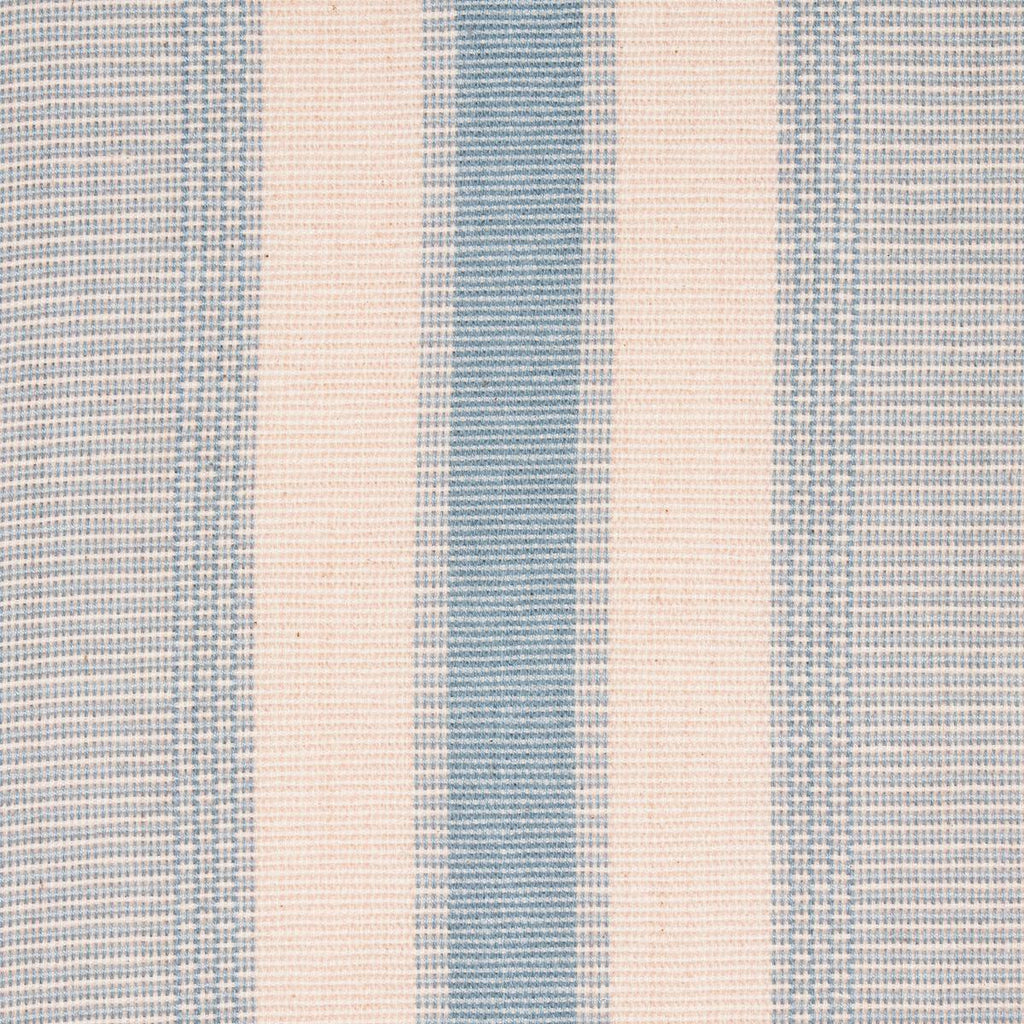 Schumacher Ipala Hand Woven Stripe Sky Fabric