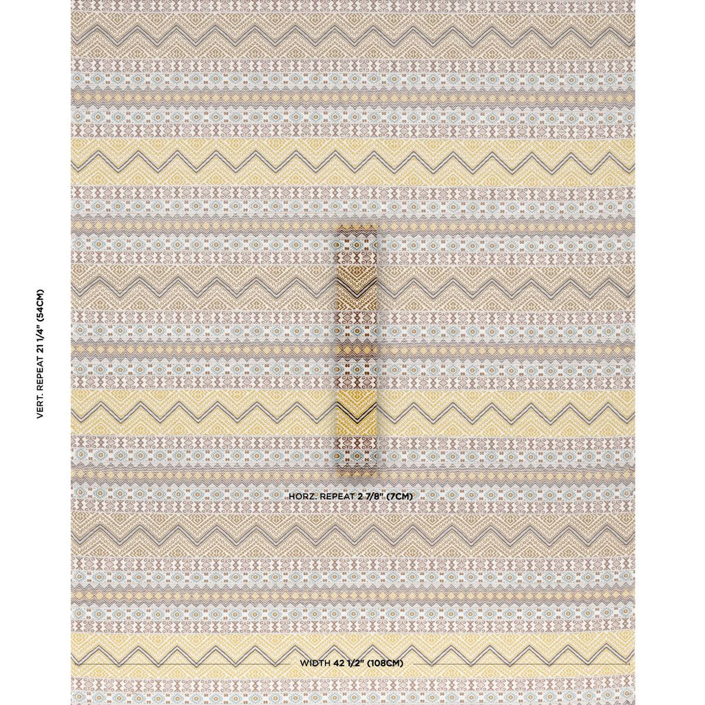 Schumacher Holmul Hand Woven Ochre Fabric