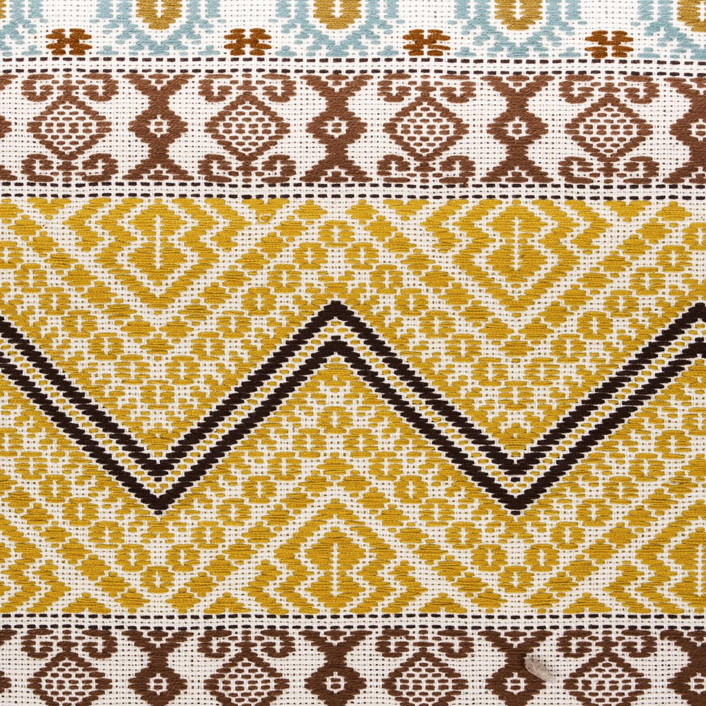 Schumacher Holmul Hand Woven Ochre Fabric