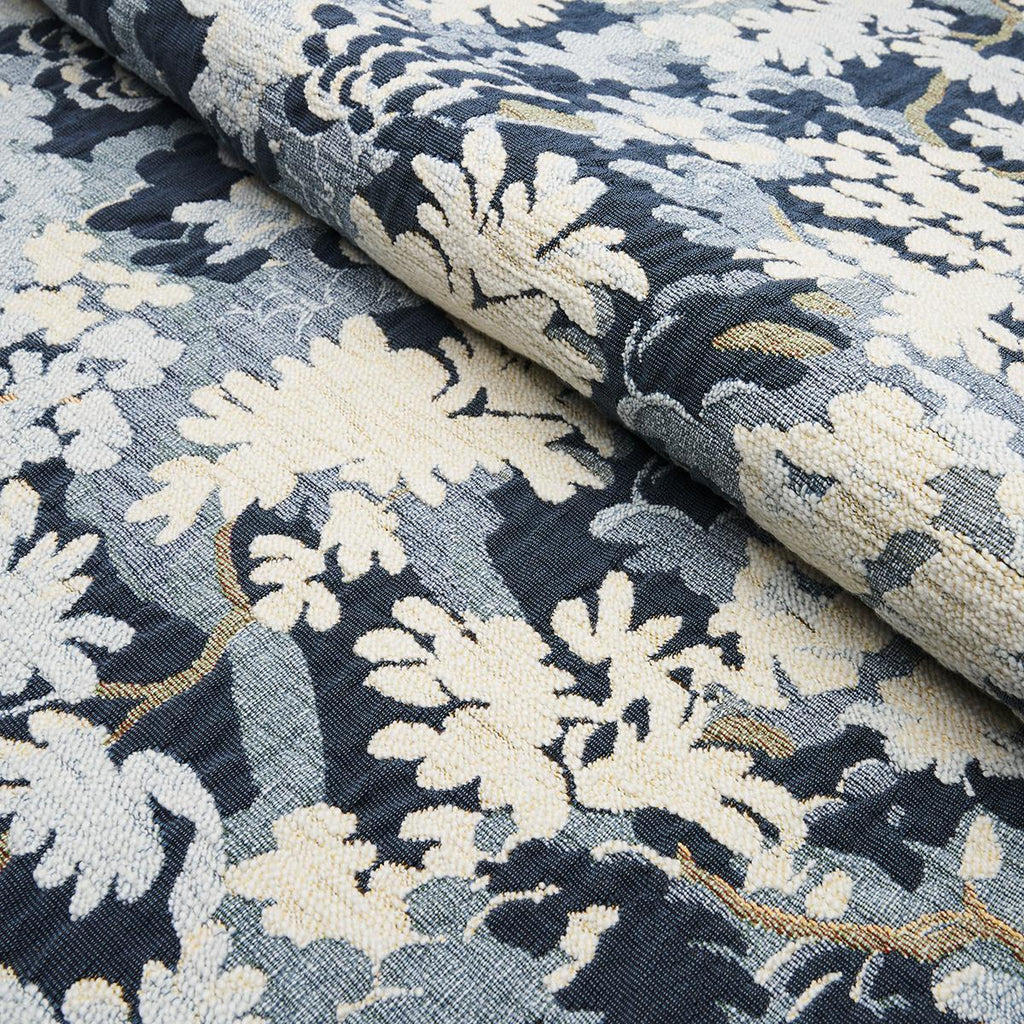 Schumacher Verdure Tapestry Blue Fabric