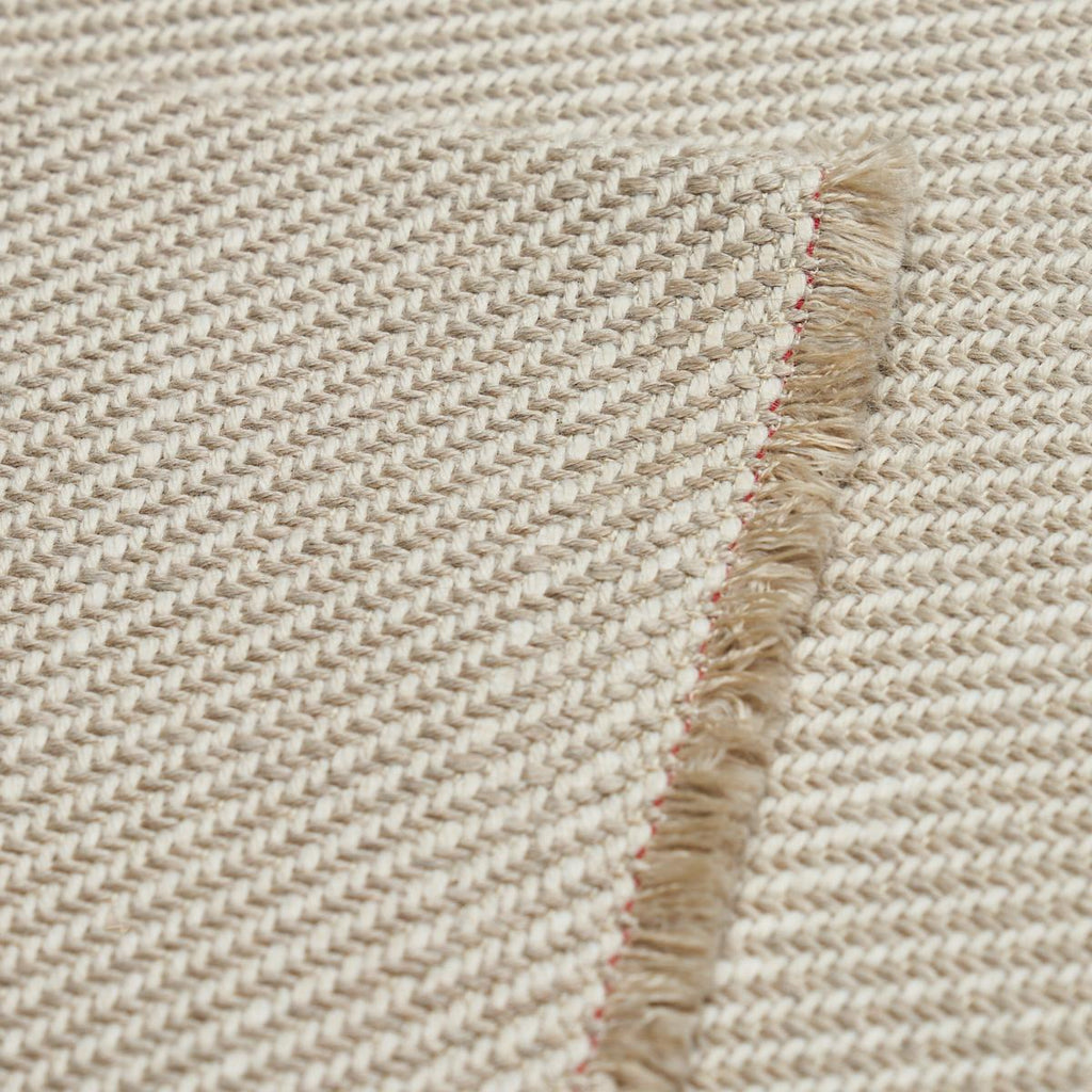 Schumacher Outdoor Heavyweight Twill Neutral Fabric