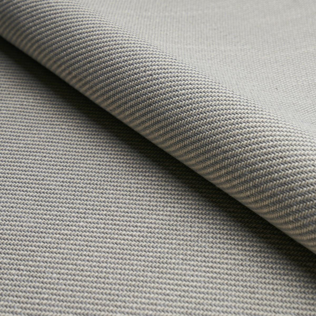 Schumacher Outdoor Heavyweight Twill Grey Fabric