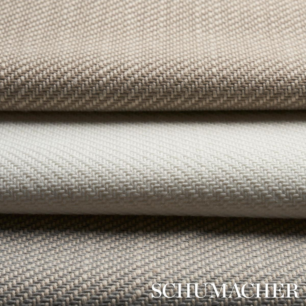 Schumacher Outdoor Heavyweight Twill Grey Fabric