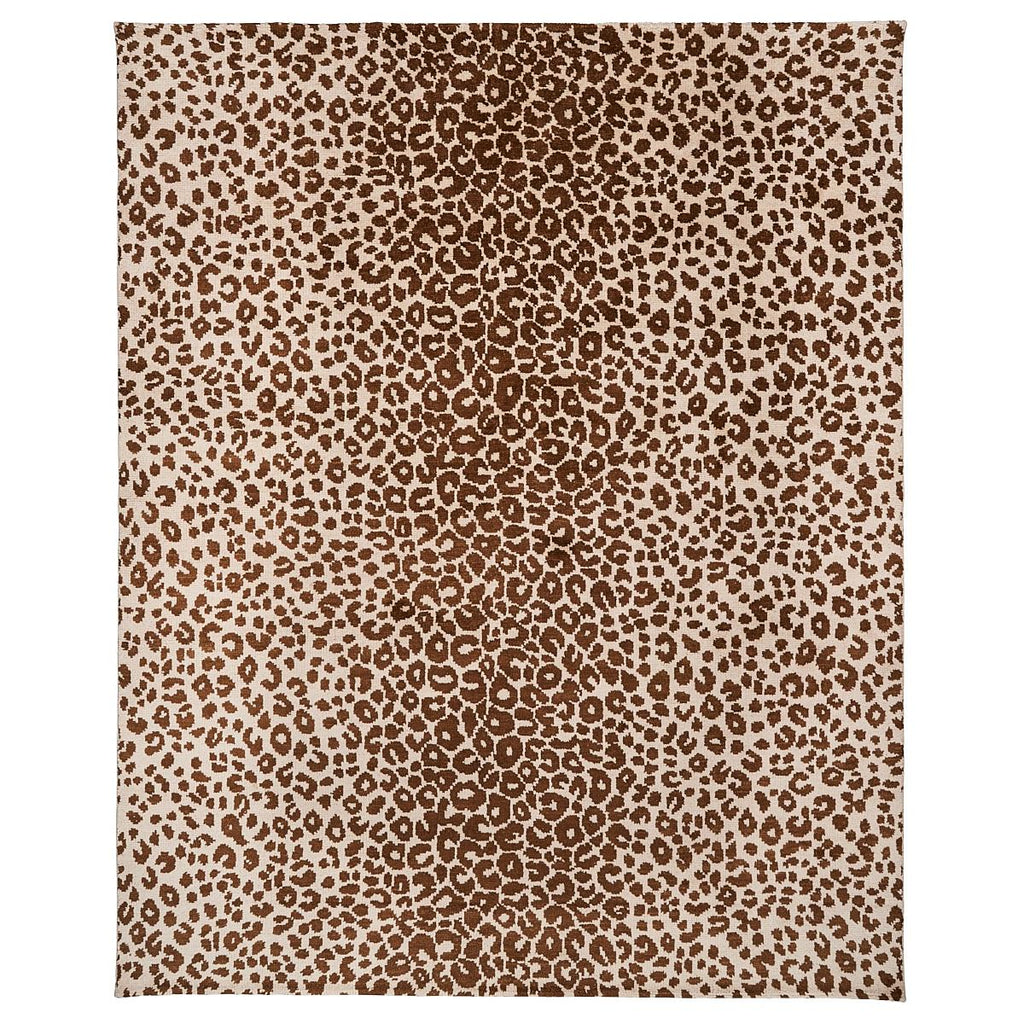 Schumacher Iconic Leopard Hand-Knotted Brown 8' x 10' Rug