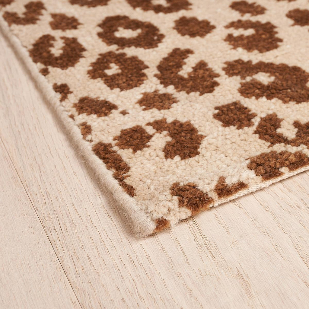 Schumacher Iconic Leopard Hand-Knotted Brown 8' x 10' Rug