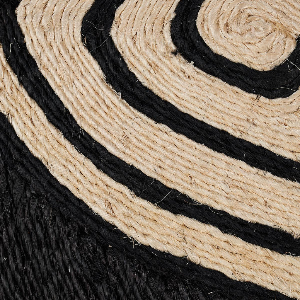 Schumacher Tortuga Black & Natural 6.42' x 7.75' Rug