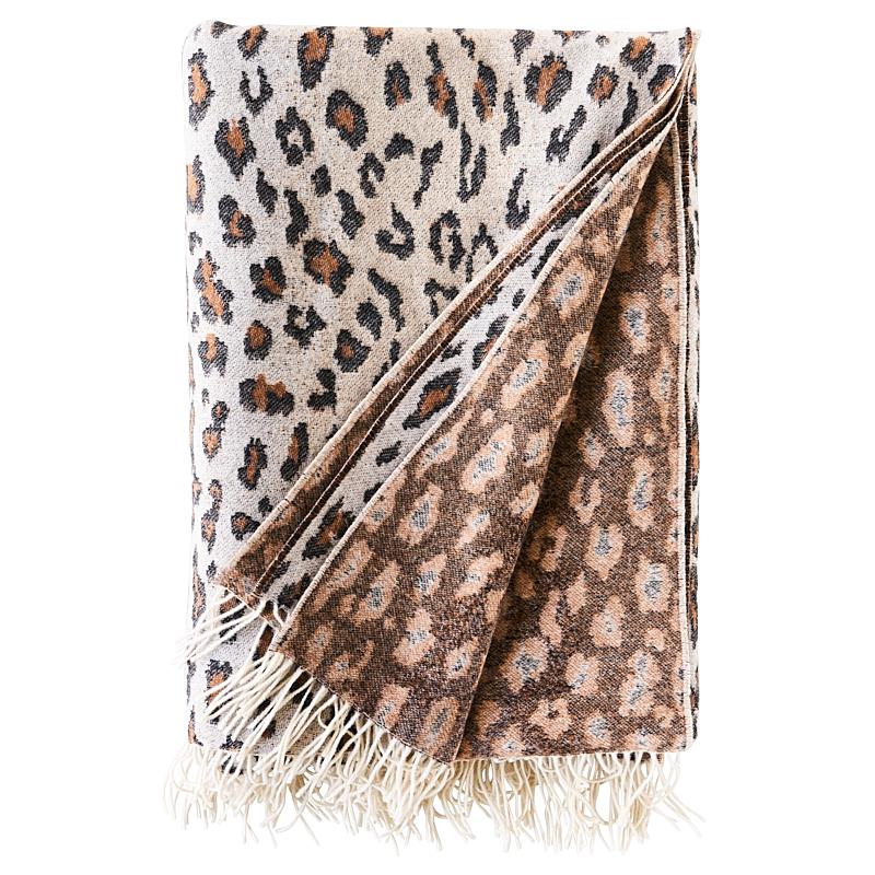 Schumacher Safari Throw Leopard 55" x 78" Pillow