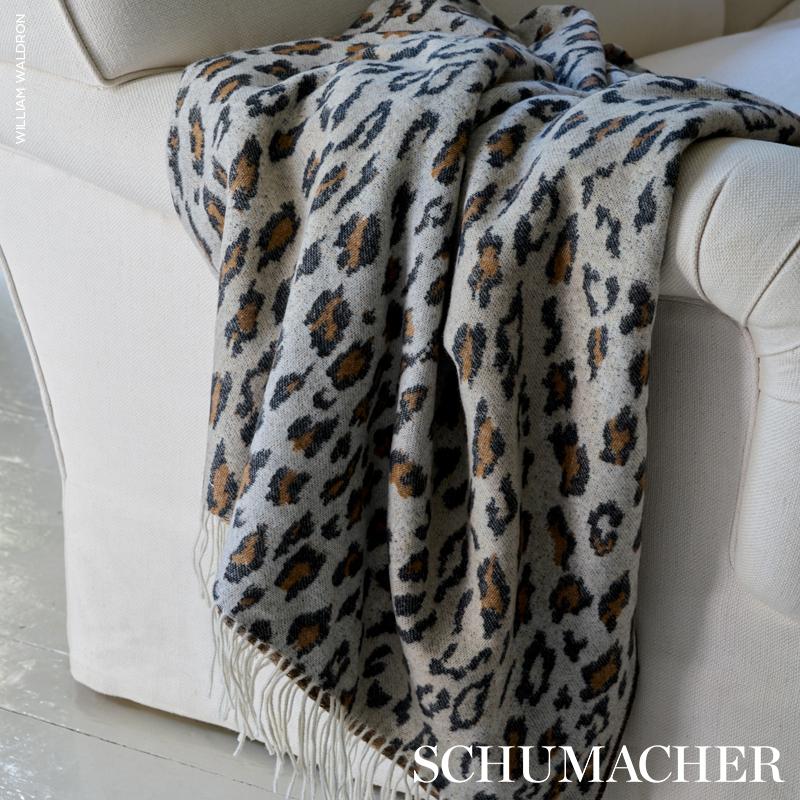 Schumacher Safari Throw Leopard 55" x 78" Pillow