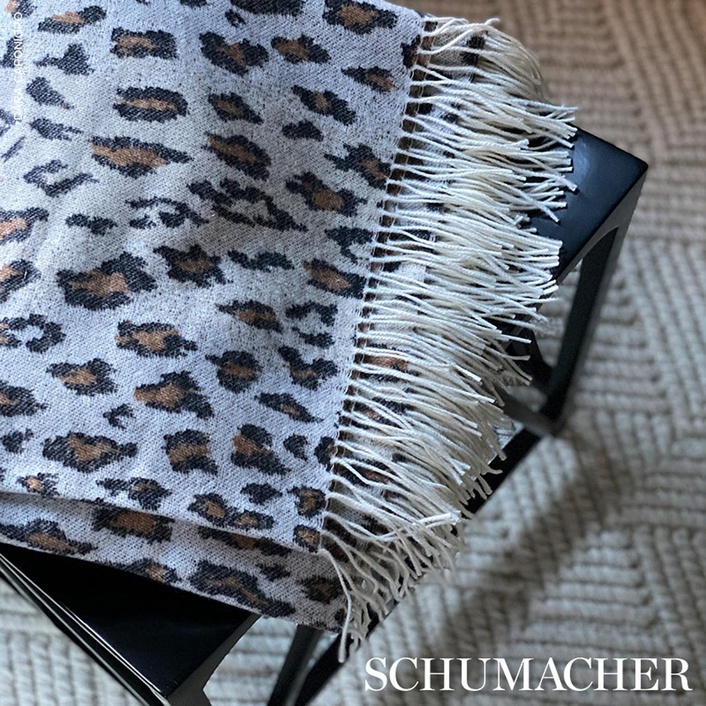 Schumacher Safari Throw Leopard 55" x 78" Pillow