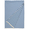 Schumacher Chevron Throw Blue & White 51