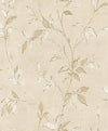 A-Street Prints Lumina Leaves Gold Wallpaper