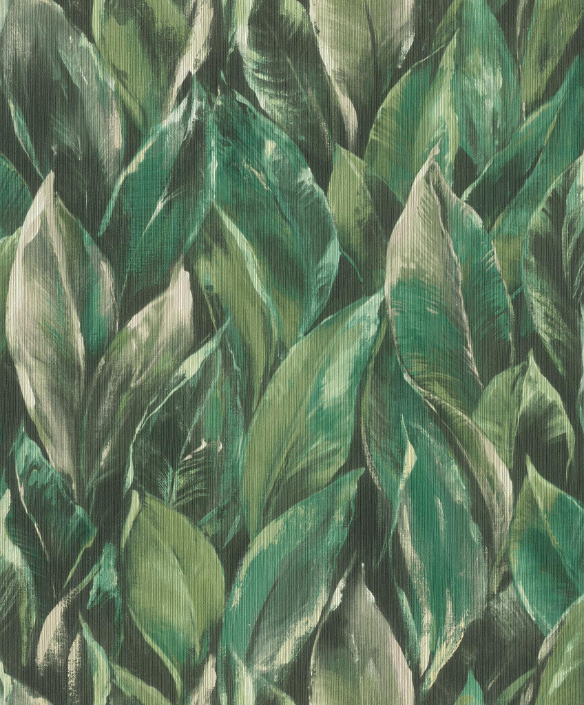 Brewster Home Fashions Maclayi Banana Leaf Green Wallpaper