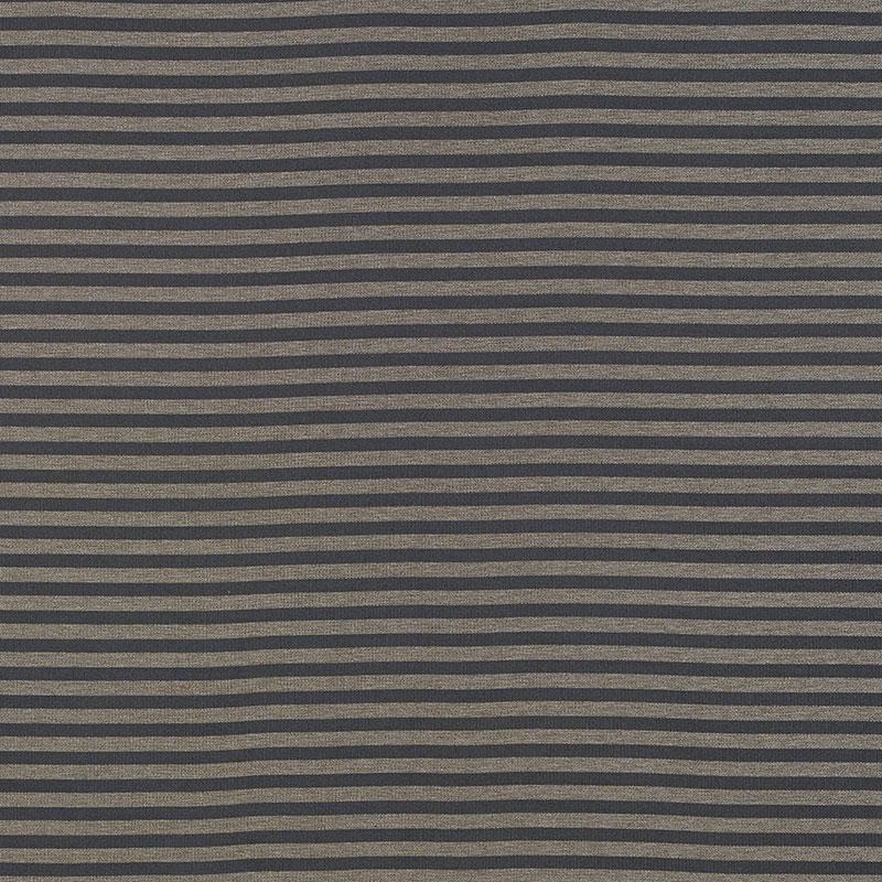 Schumacher Geoffrey Metallic Stripe Carbon Fabric