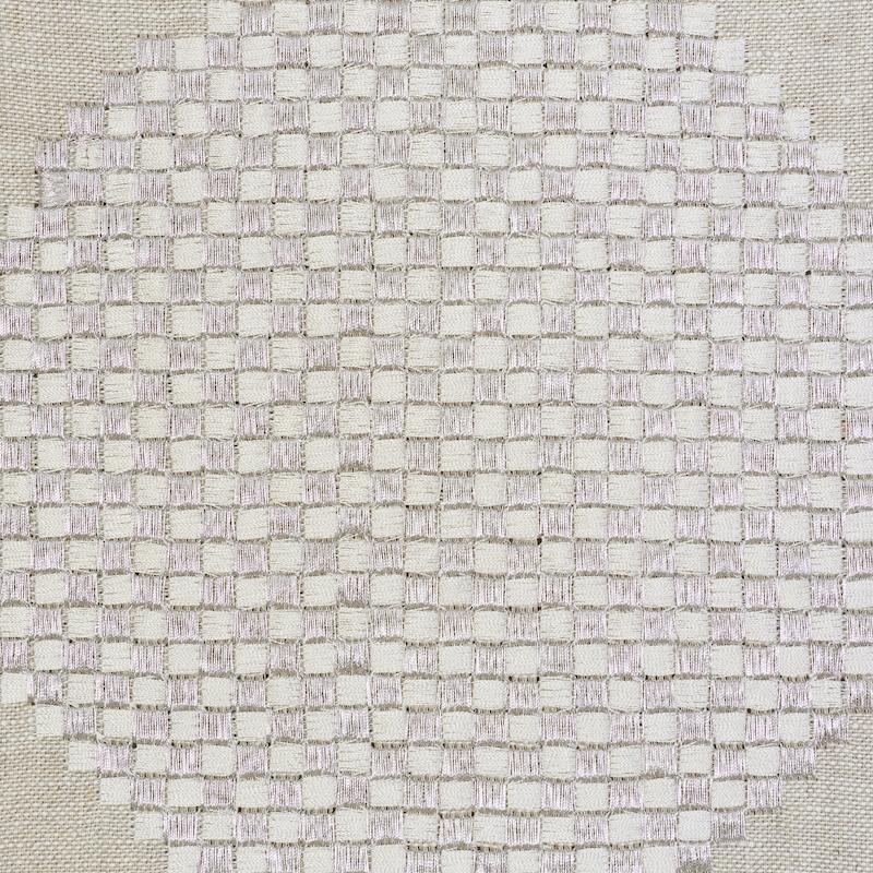 Schumacher Hansen Embroidery Neutral Fabric