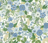 Rifle Paper Co. Garden Party Peel And Stick Blue & Green Multi Wallpaper