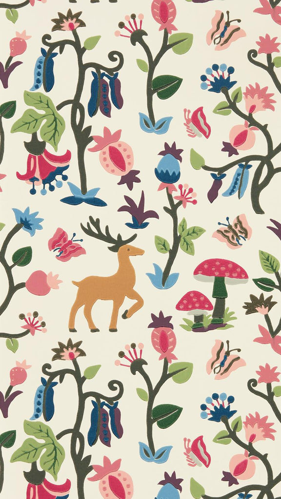 Sanderson Forest of Dean Mulberry/Multi Wallpaper