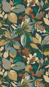 Sanderson Robins Wood Forest Green/Sap Green Wallpaper