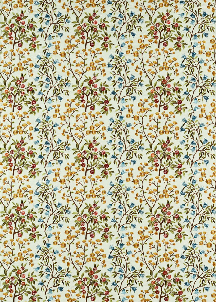 Sanderson Foraging Embroidery Rowan Berry Fabric