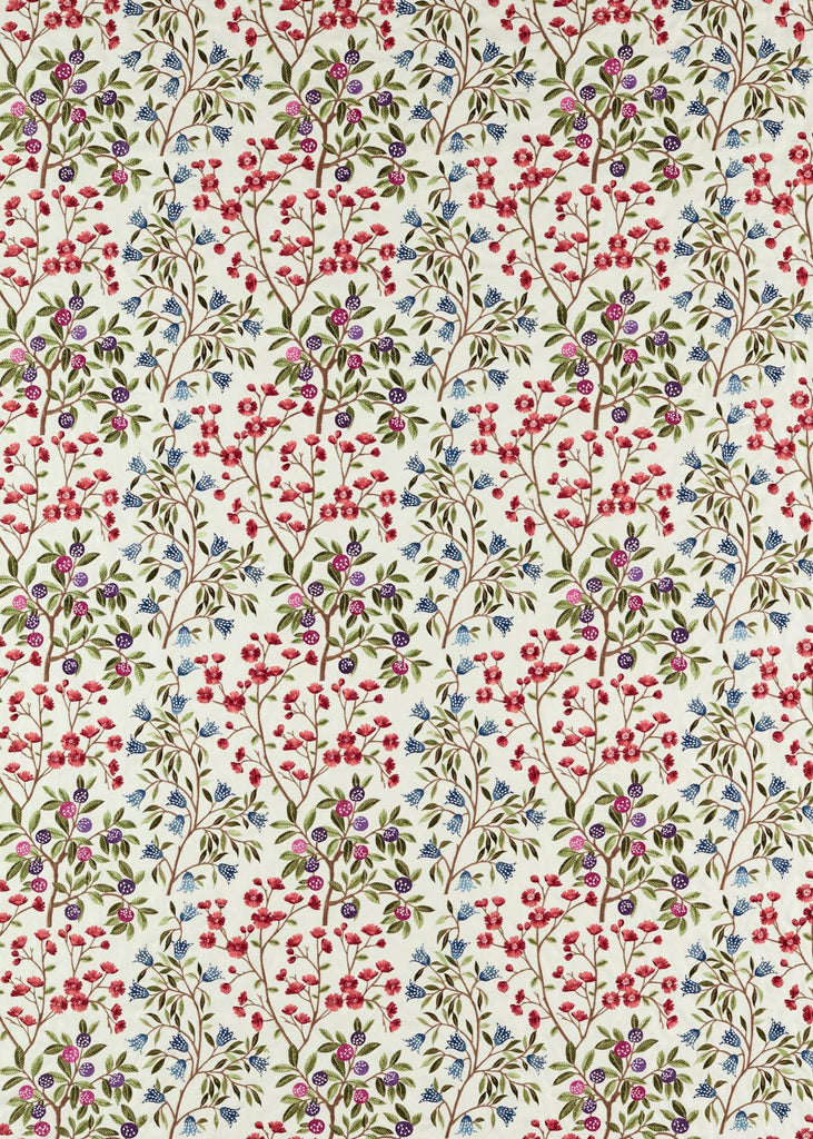 Sanderson Foraging Embroidery Meadow Violet Fabric