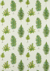 Sanderson Fernery Embroidery Botanical Green Fabric