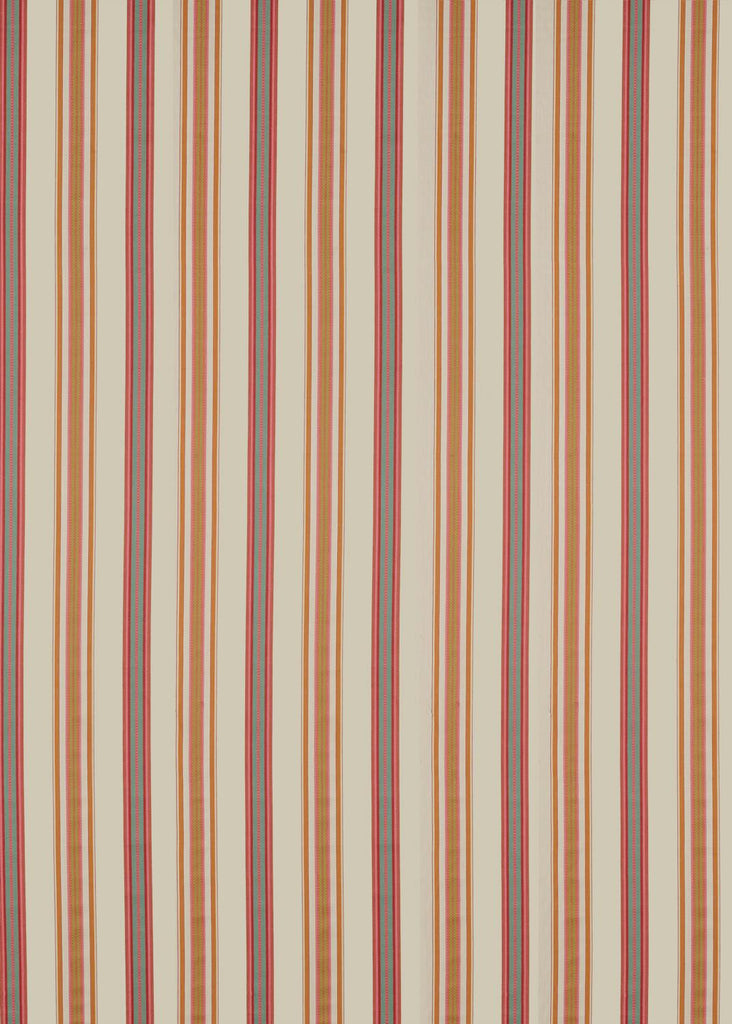 Sanderson Valley Stripe Rowan Berry/Cream Fabric