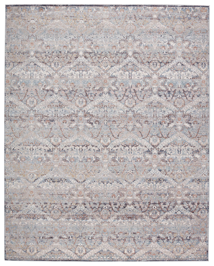 Jaipur Living Abrielle Edlynne Damask Light Gray / Light Blue 8' x 10' Rug