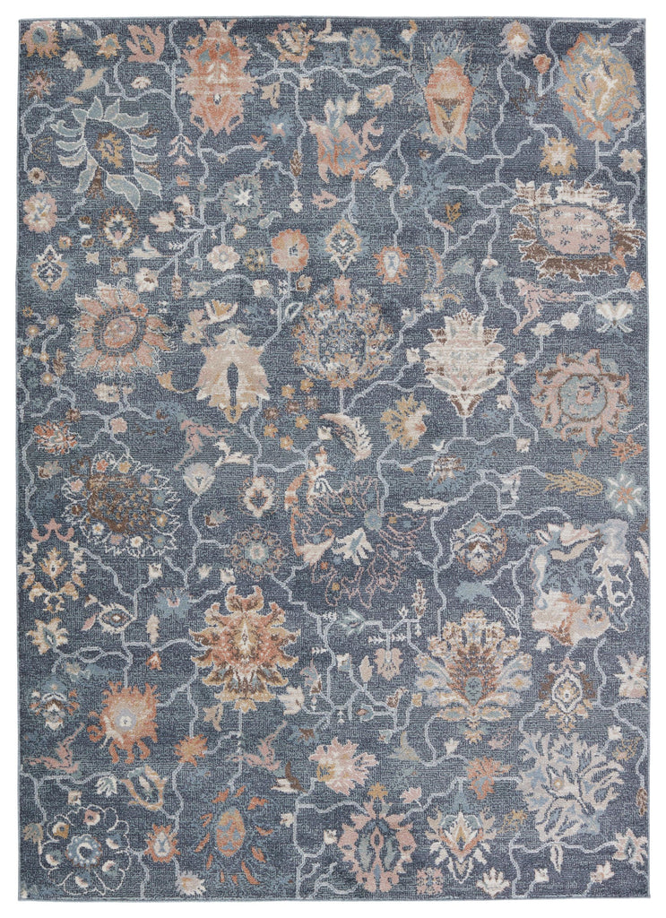 Vibe By Jaipur Living Feyre Oriental Dark Blue/ Tan Area Rug (5'3"X8')