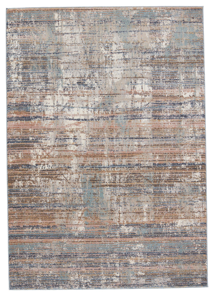 Vibe By Jaipur Living Lysandra Abstract Blue/ Tan Area Rug (9'6"X12')