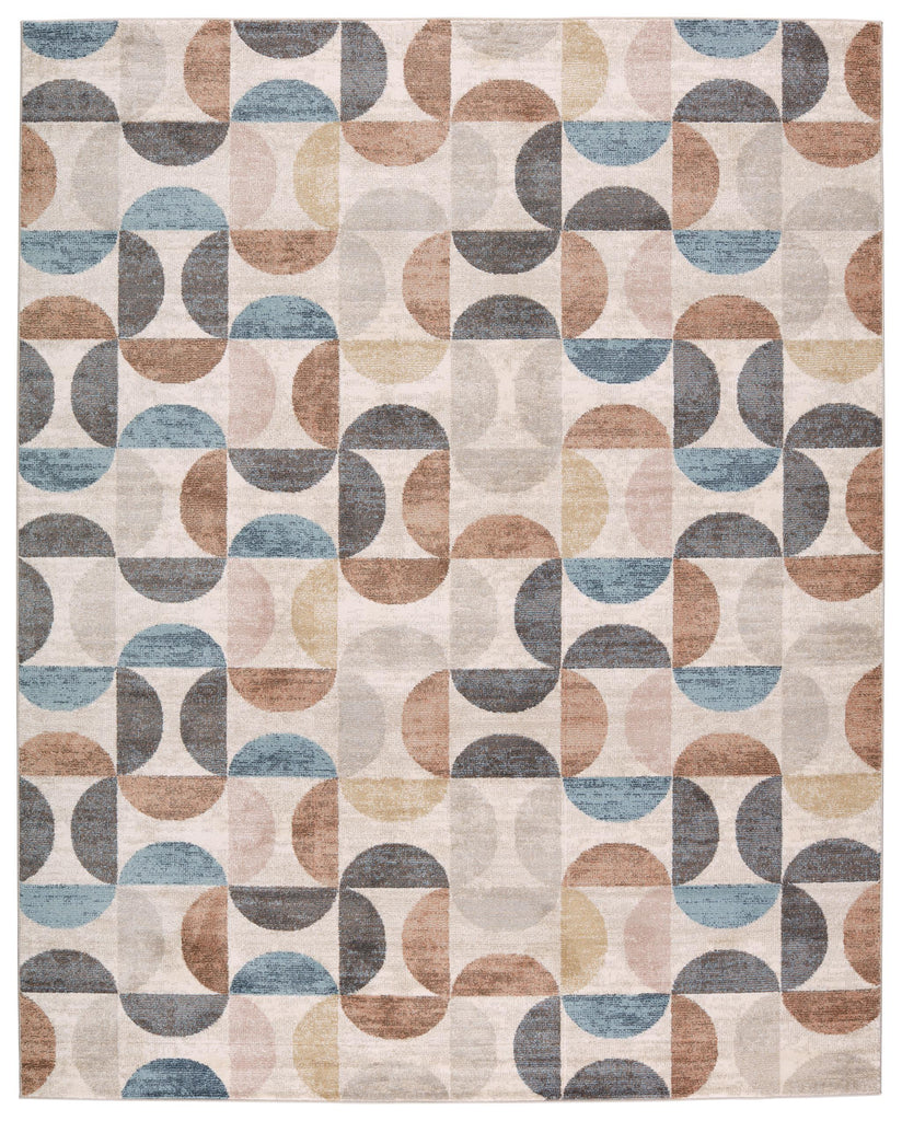 Vibe By Jaipur Living Marcelo Geometric Cream/ Multicolor Area Rug (9'6"X12')