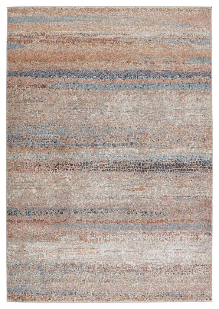 Vibe By Jaipur Living Devlin Abstract Blush/ Blue Area Rug (9'6"X12')