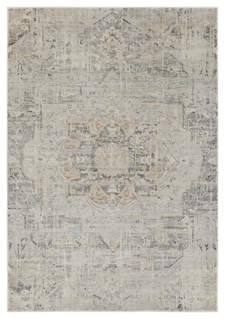 Jaipur Living Acadia Lazuli Medallion Gray / Tan 9'10" x 12' Rug