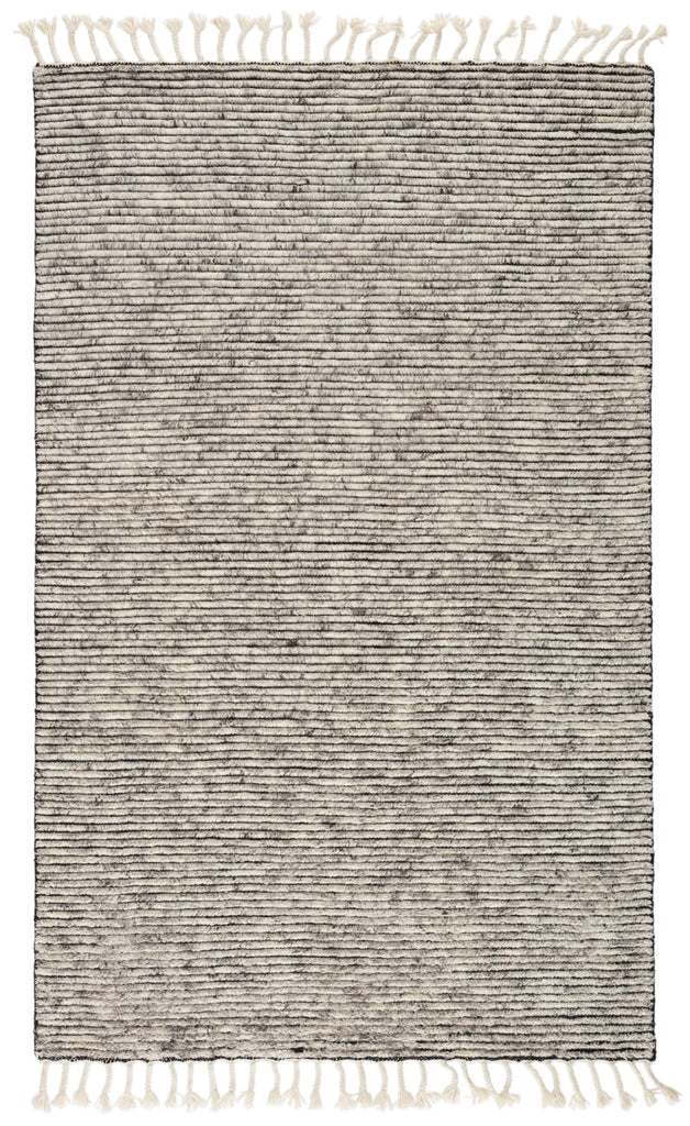 Jaipur Living Alpine Hand-Knotted Striped White/ Gray Area Rug (8'X11')