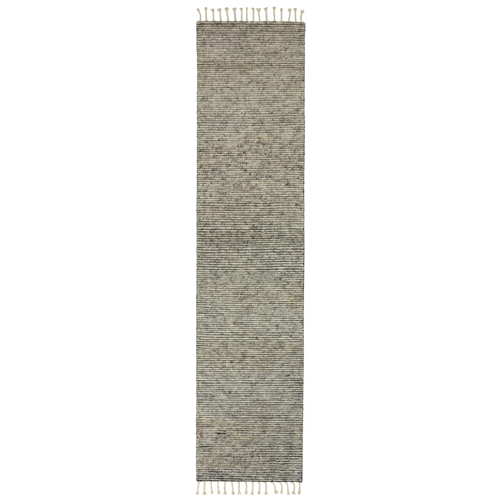 Jaipur Living Alpine Alpine Stripes White / Gray 3' x 12' Rug