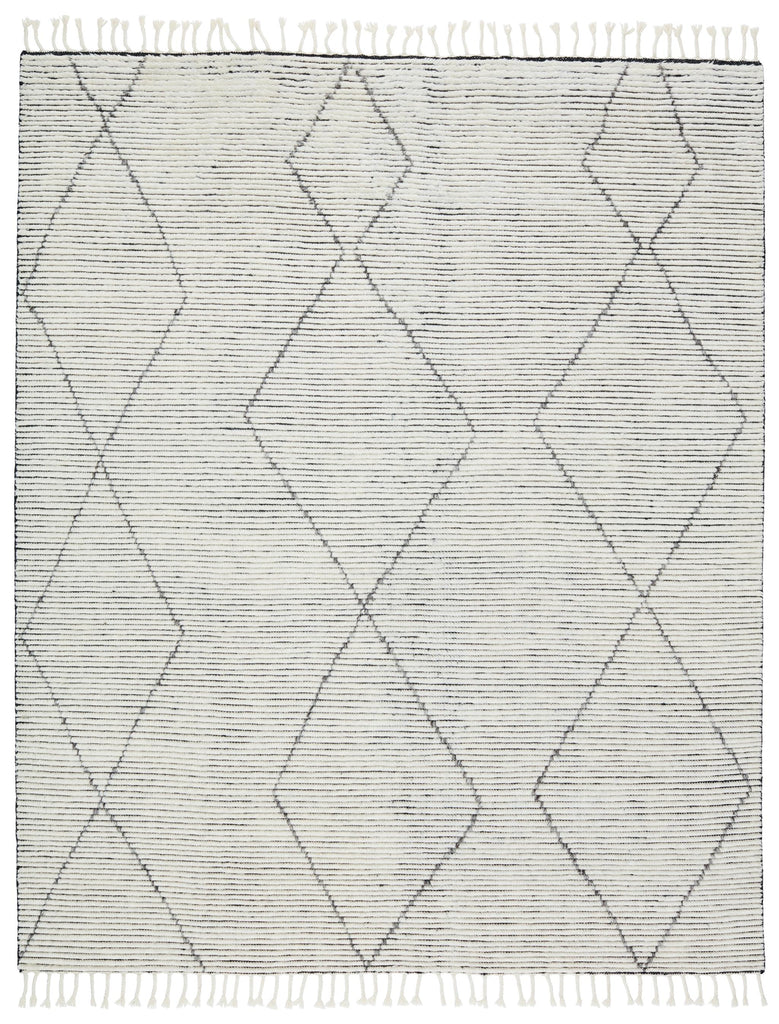 Jaipur Living Ammil Hand-Knotted Trellis Cream/ Black Area Rug (9'X13')