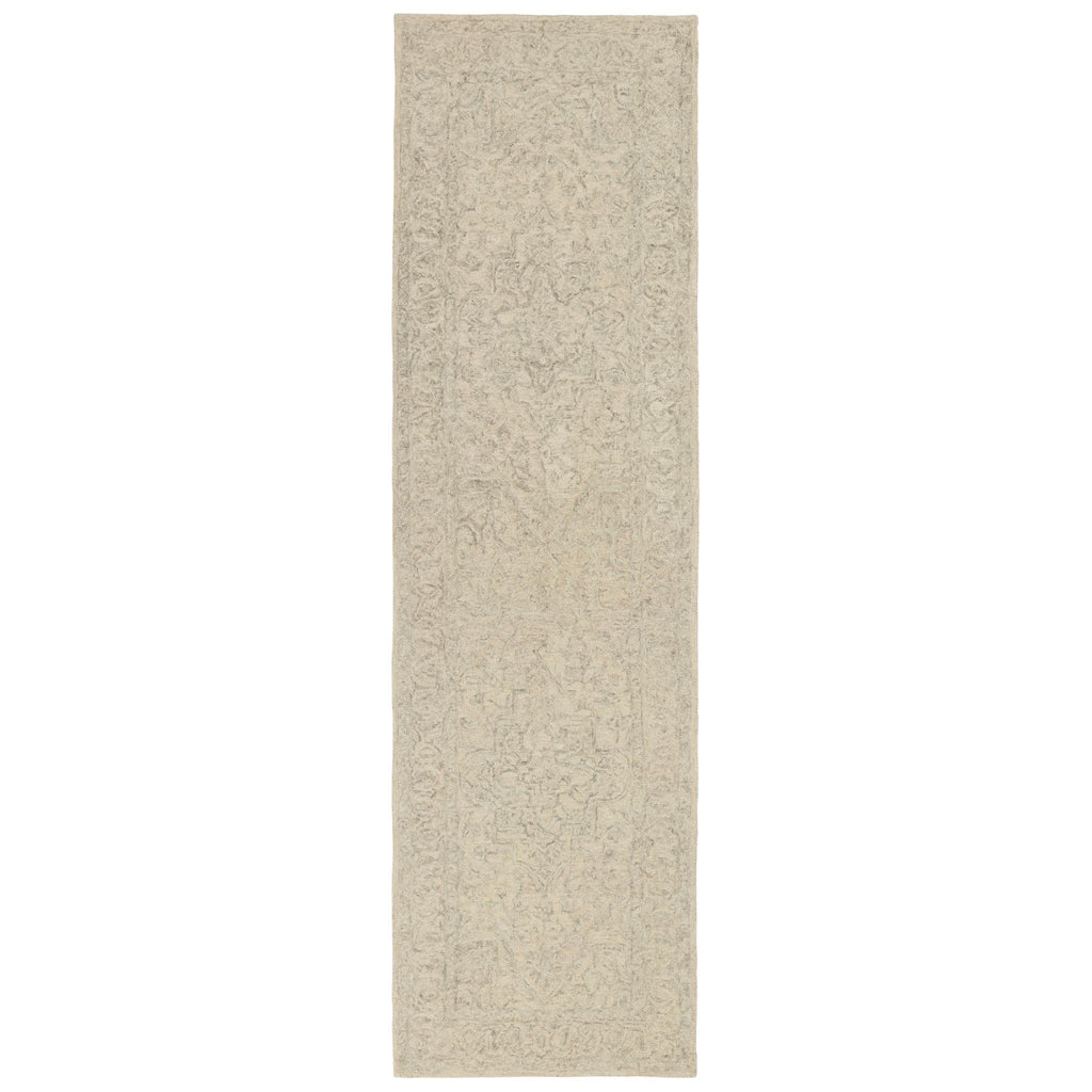 Jaipur Living Almira Lena Medallion Light Gray / Cream 3' x 10' Rug