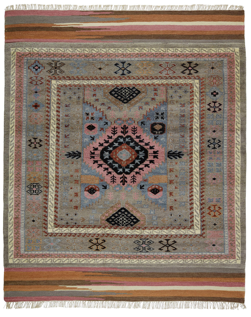 Jaipur Living Clovelly Hand-Knotted Medallion Taupe/ Multicolor Area Rug (10'X14')