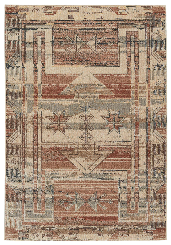 Jaipur Living Draven Tribal Tan/ Cream Runner Rug (2'6"X8')