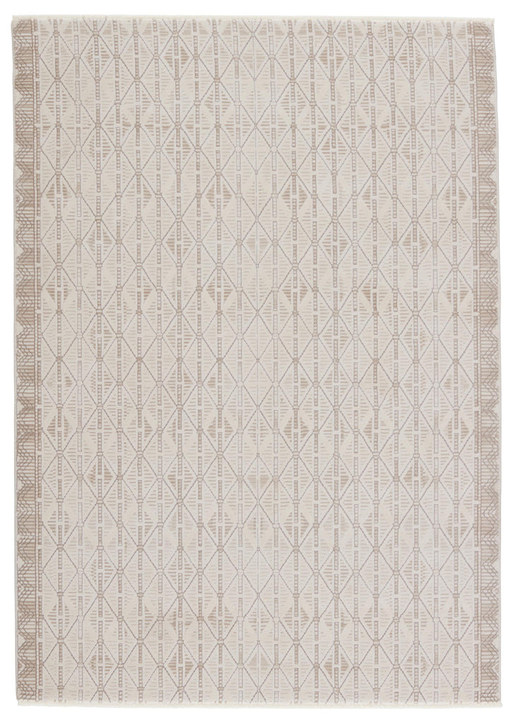 Jaipur Living Ozias Trellis Cream/ Light Brown Area Rug (7'10"X10'10")