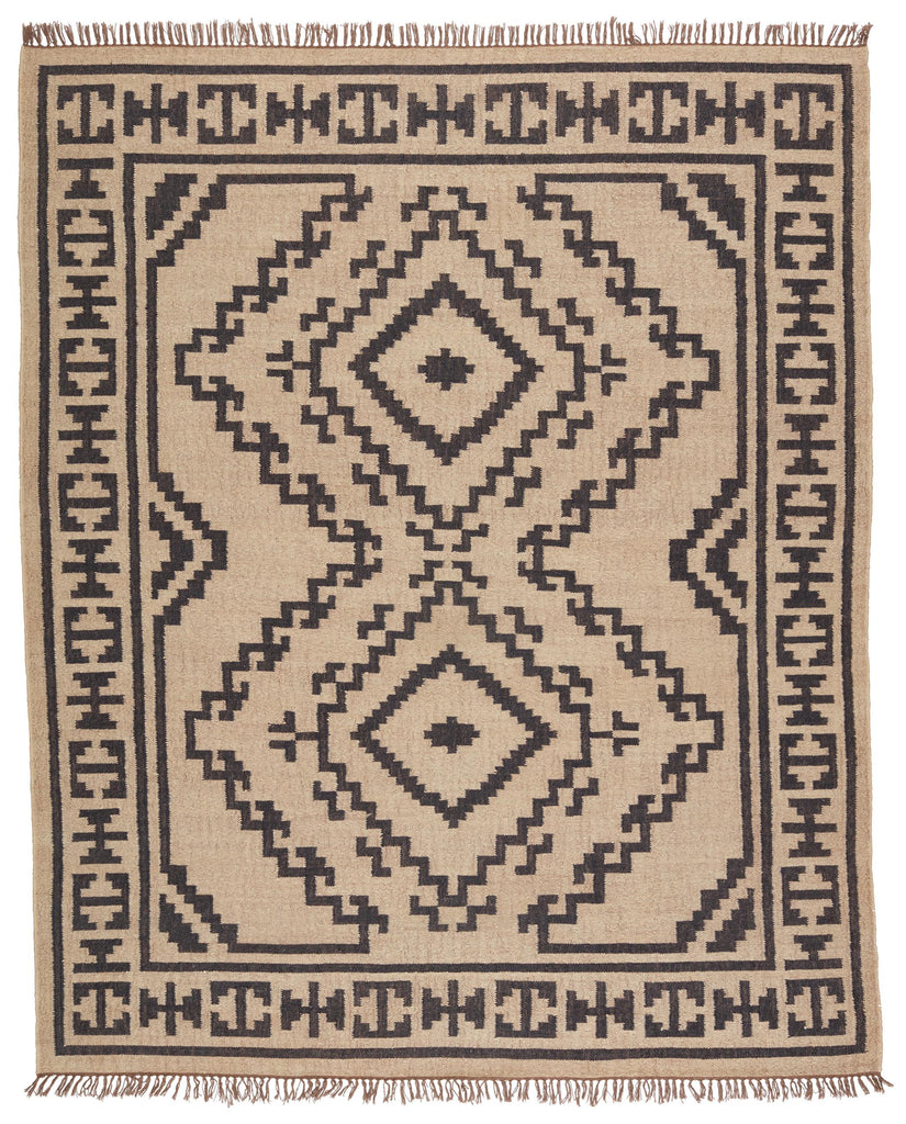 Jaipur Living Jaima Handmade Tribal Beige/ Black Area Rug (2'X3')