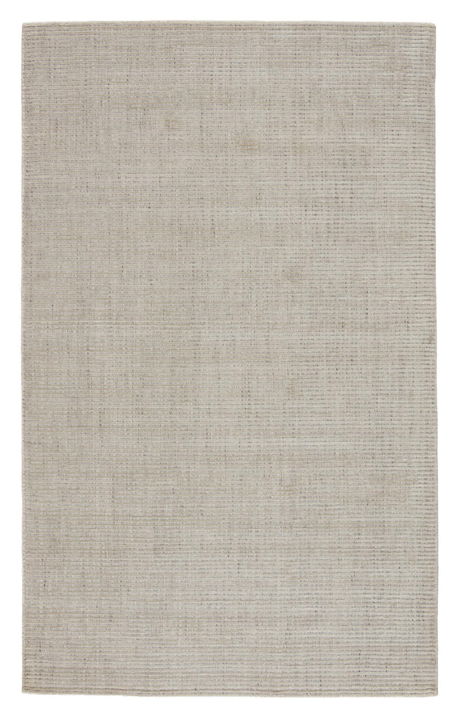 Jaipur Living Basis Handmade Solid Ivory/ Gray Area Rug (8'X10')