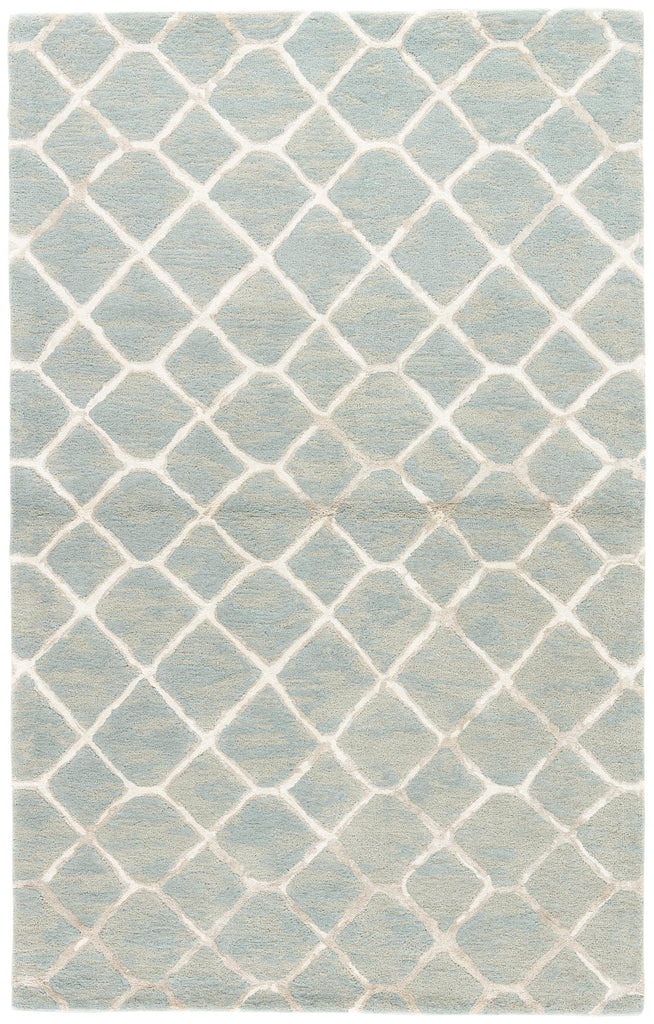 Jaipur Living Totten Handmade Trellis Blue/ Cream Area Rug (5'X8')