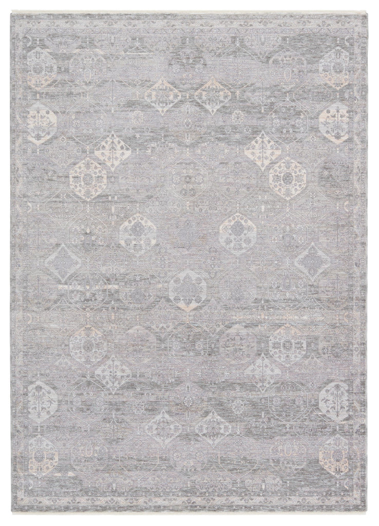 Jaipur Living Kiernan Trellis Gray/ Beige Area Rug (5'X8')