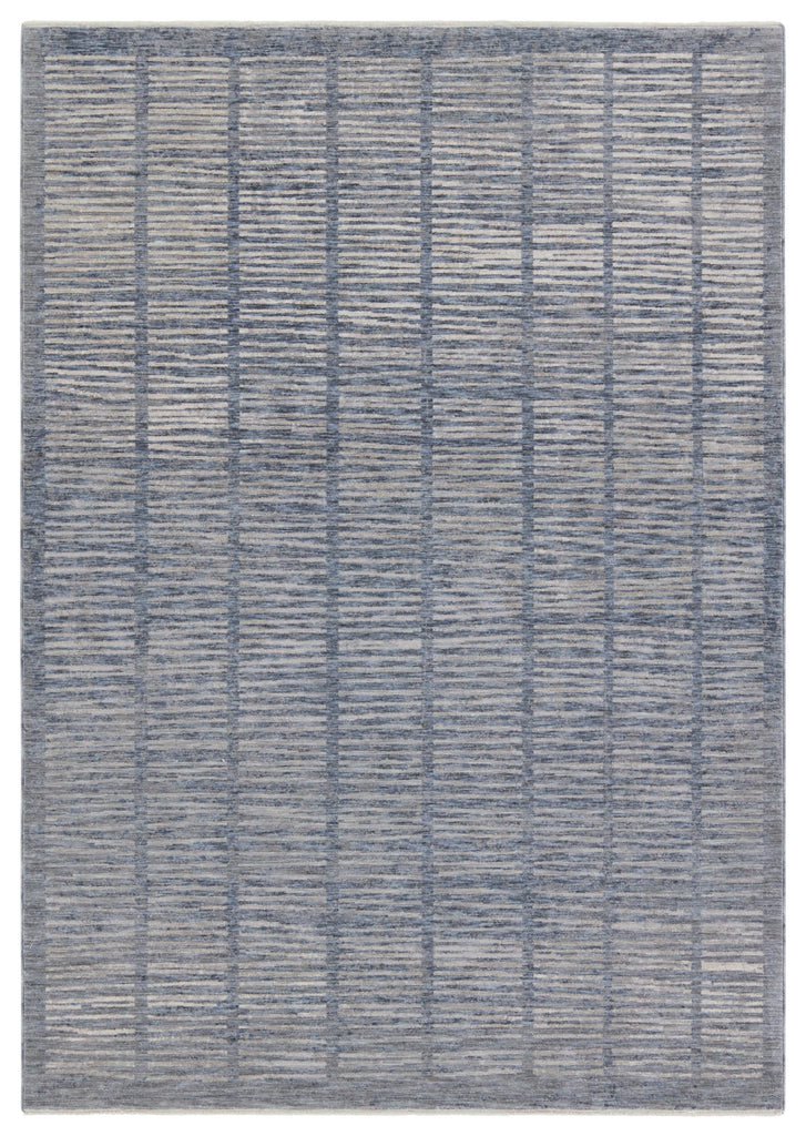 Jaipur Living Ballad Dounia Stripes Blue / Light Gray 5' x 8' Rug