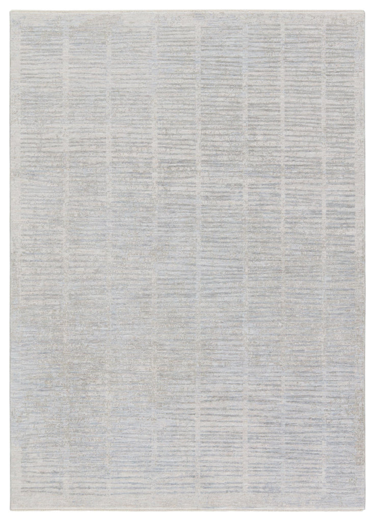 Jaipur Living Ballad Dounia Stripes Light Gray / Blue 5' x 8' Rug