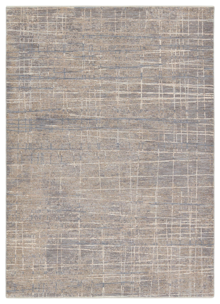 Jaipur Living Pinon Striped Silver/ Taupe Runner Rug (3'X10')