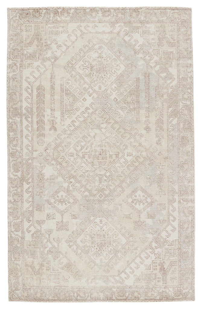 Jaipur Living Arlowe Handmade Medallion Light Taupe/ Cream Area Rug (9'X12')